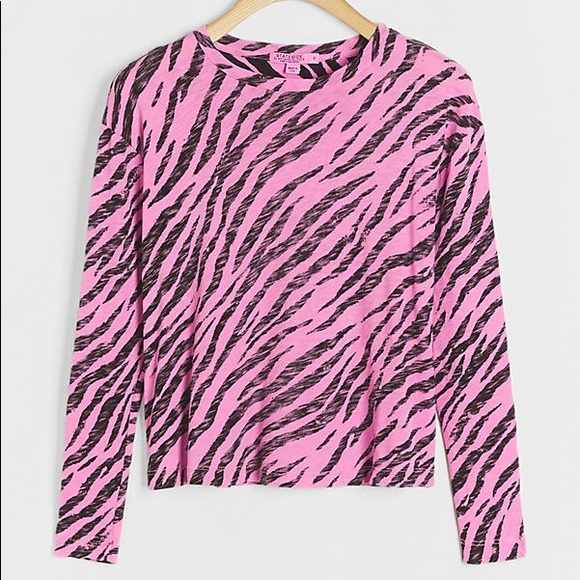 Anthropologie Tops - Anthropologie | STATESIDE ZEBRA BURNOUT TOP | Sz M